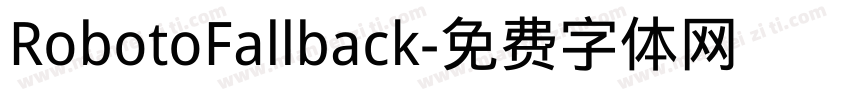 RobotoFallback字体转换