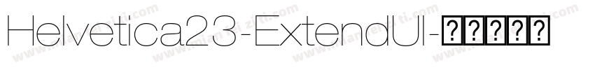 Helvetica23-ExtendUl字体转换