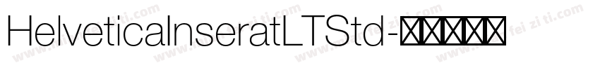 HelveticaInseratLTStd字体转换
