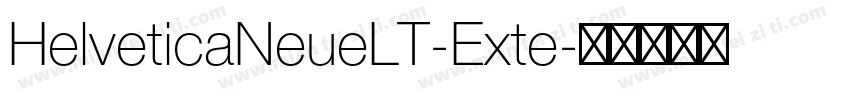 HelveticaNeueLT-Exte字体转换