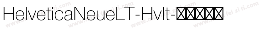 HelveticaNeueLT-Hvlt字体转换
