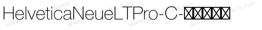 HelveticaNeueLTPro-C字体转换