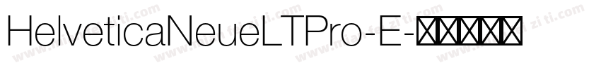 HelveticaNeueLTPro-E字体转换