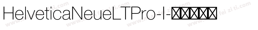 HelveticaNeueLTPro-I字体转换