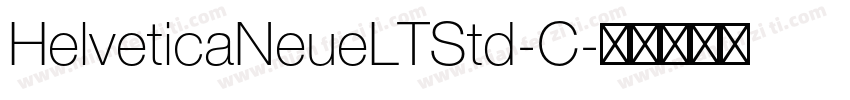 HelveticaNeueLTStd-C字体转换