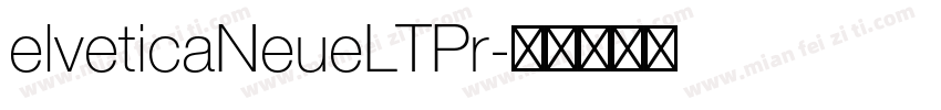 elveticaNeueLTPr字体转换