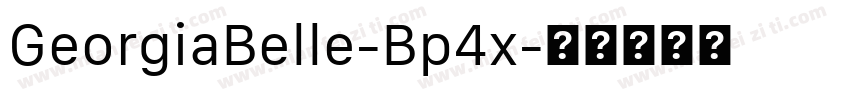 GeorgiaBelle-Bp4x字体转换