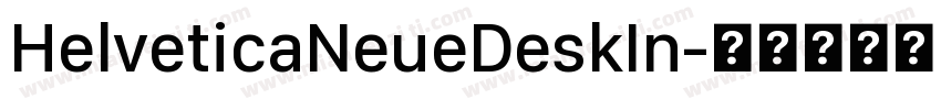 HelveticaNeueDeskIn字体转换