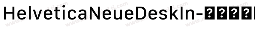HelveticaNeueDeskIn字体转换
