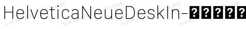 HelveticaNeueDeskIn字体转换