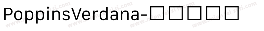 PoppinsVerdana字体转换