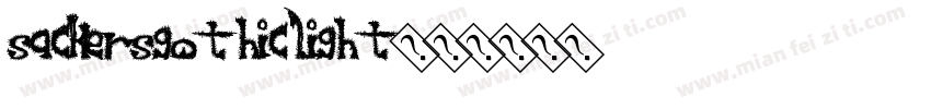 sackersgothiclight字体转换