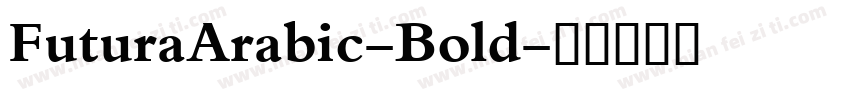 FuturaArabic-Bold字体转换