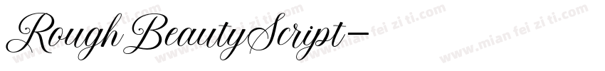 RoughBeautyScript字体转换