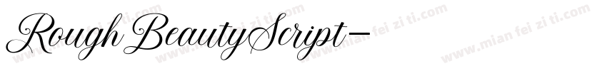 RoughBeautyScript字体转换