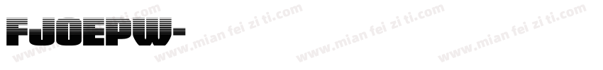fjoepw字体转换