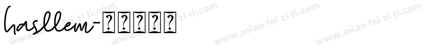 hasllem字体转换