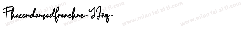 Fhacondensedfrenchnc-YJ7q字体转换