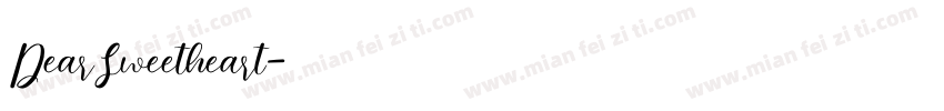 DearSweetheart字体转换