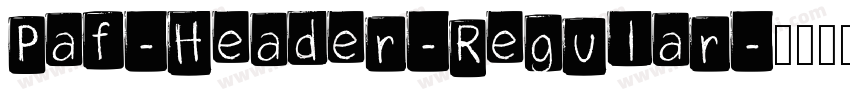 Paf-Header-Regular字体转换