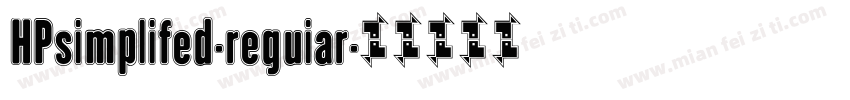 HPsimplifed-reguiar字体转换