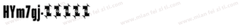 HYm7gj字体转换