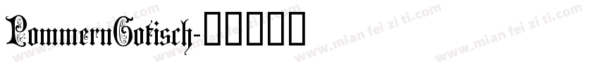 PommernGotisch字体转换