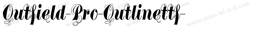Outfield-Pro-Outlinettf字体转换