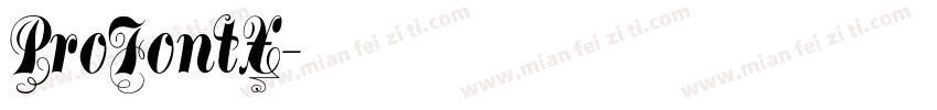 ProFontX字体转换