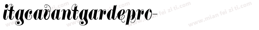 itgcavantgardepro字体转换