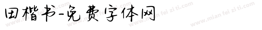 田楷书字体转换