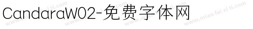 CandaraW02字体转换