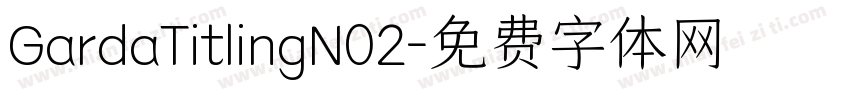 GardaTitlingN02字体转换