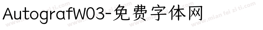 AutografW03字体转换