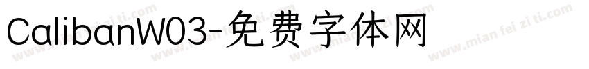 CalibanW03字体转换