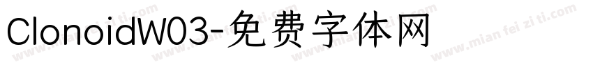 ClonoidW03字体转换