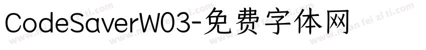 CodeSaverW03字体转换