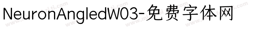 NeuronAngledW03字体转换