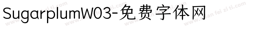 SugarplumW03字体转换