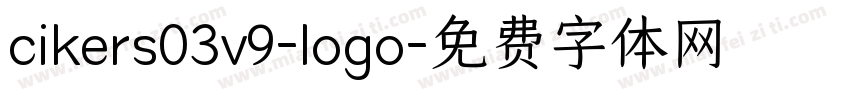 cikers03v9-logo字体转换