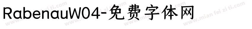 RabenauW04字体转换
