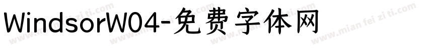 WindsorW04字体转换