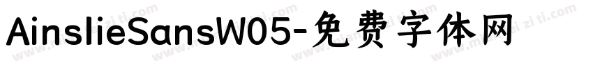 AinslieSansW05字体转换