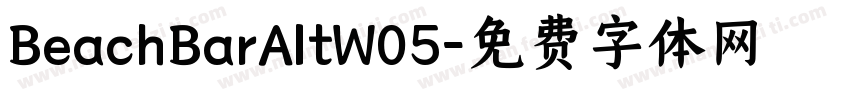 BeachBarAltW05字体转换