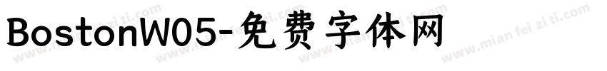 BostonW05字体转换