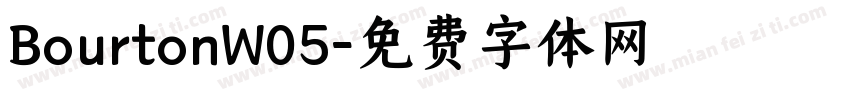 BourtonW05字体转换