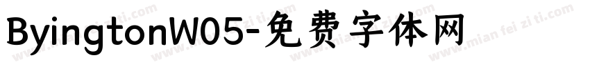 ByingtonW05字体转换