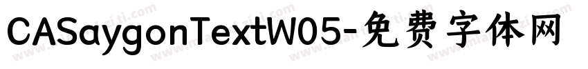 CASaygonTextW05字体转换