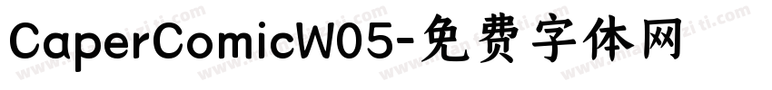 CaperComicW05字体转换