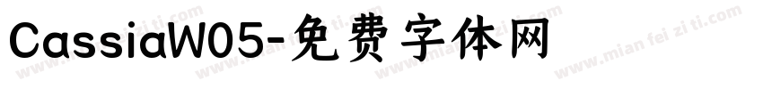 CassiaW05字体转换